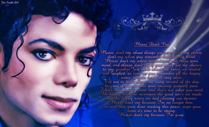 Michael Jackson Portrait — Blue, Melancholic