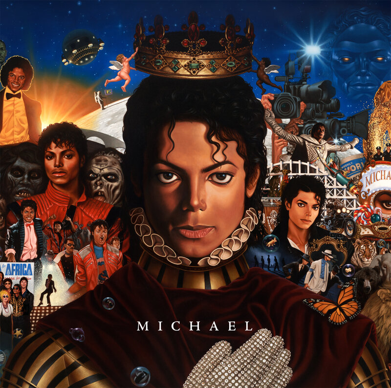 Michael Jackson Portrait — Blue