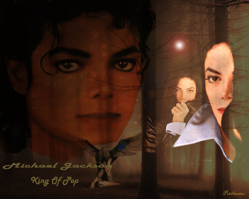 Michael Jackson Portrait — Brown, Dramatic, Night