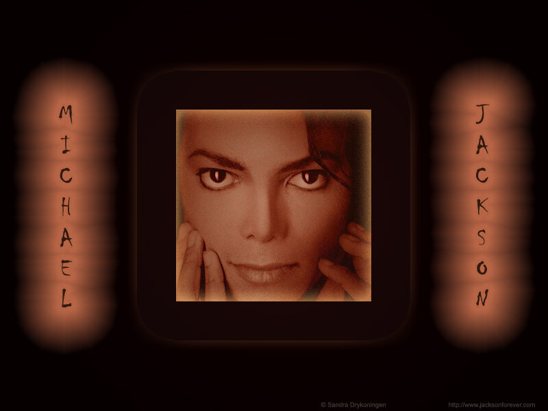 Michael Jackson Portrait — Brown, Dramatic, Photograph