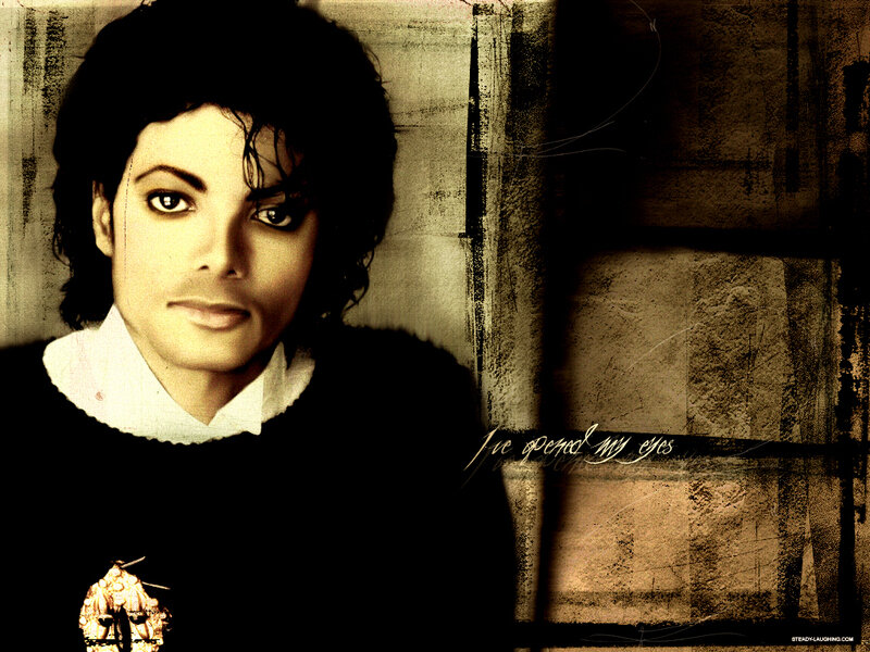 Michael Jackson Portrait — Brown, Dramatic