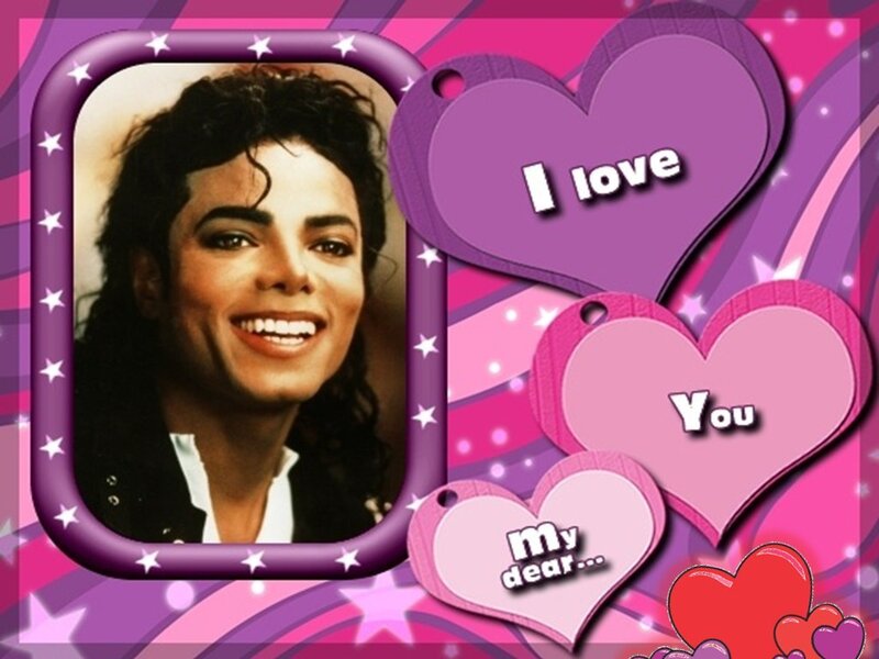 Michael Jackson Portrait — Pink, Romantic
