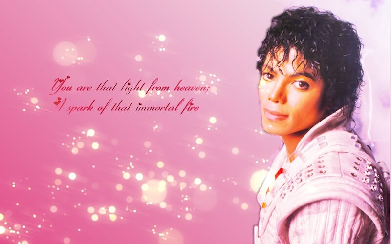 Michael Jackson Portrait — Pink