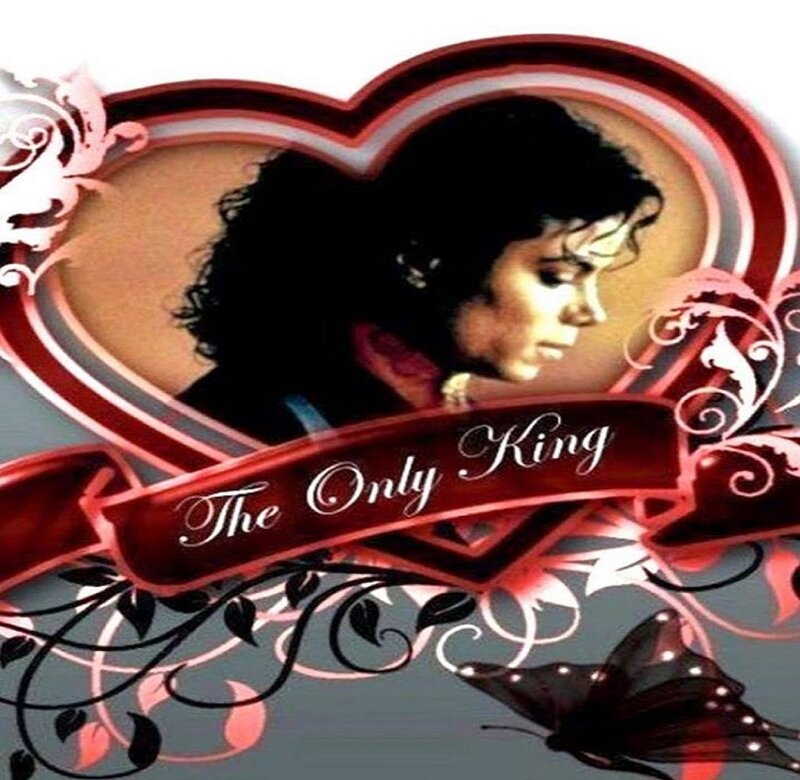 Michael Jackson Portrait — Red, Dramatic, Illustration