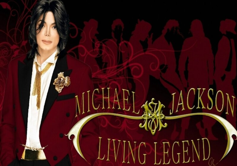 Michael Jackson Portrait — Red
