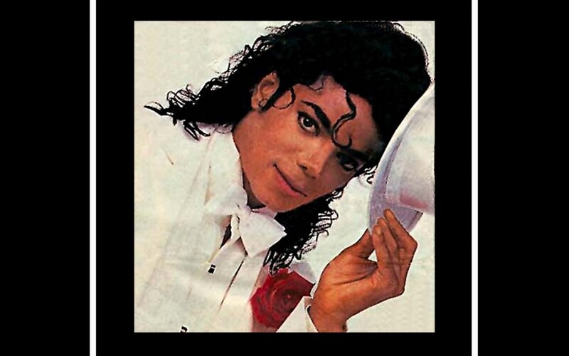 Michael Jackson Portrait — White, Calm
