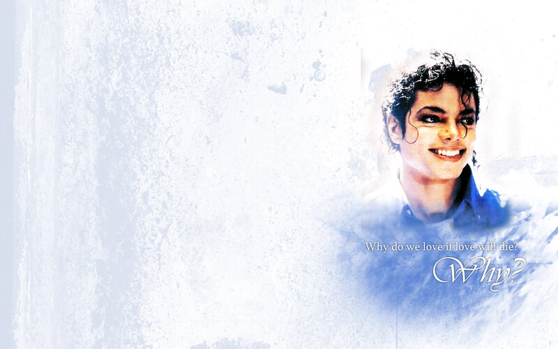 Michael Jackson Portrait — White, Melancholic