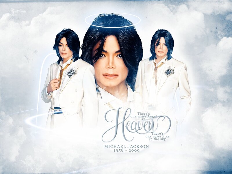 Michael Jackson Portrait — White, Serene