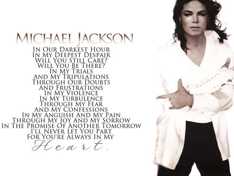 Michael Jackson Portrait — White