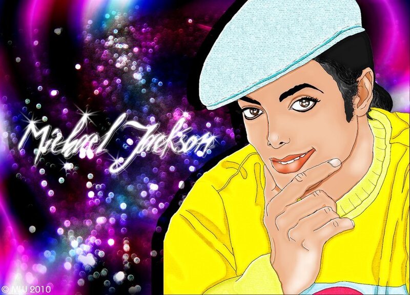 Michael Jackson Portrait — Yellow