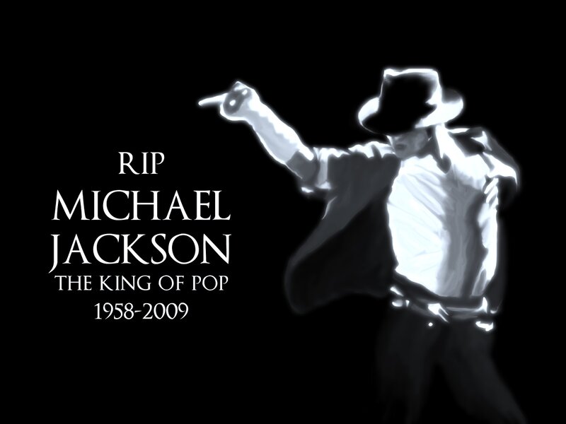 Michael Jackson Silhouette — Black, Dramatic, Illustration