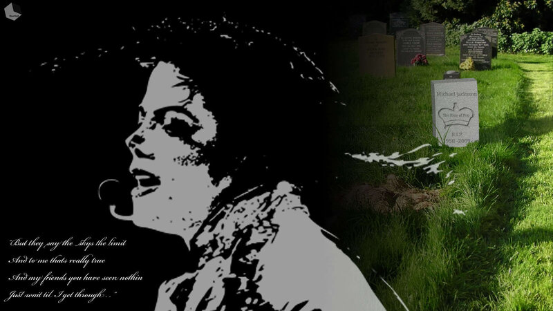 Michael Jackson Silhouette — Black, Somber