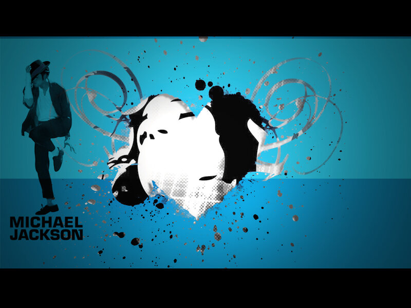 Michael Jackson Silhouette — Blue, Dynamic