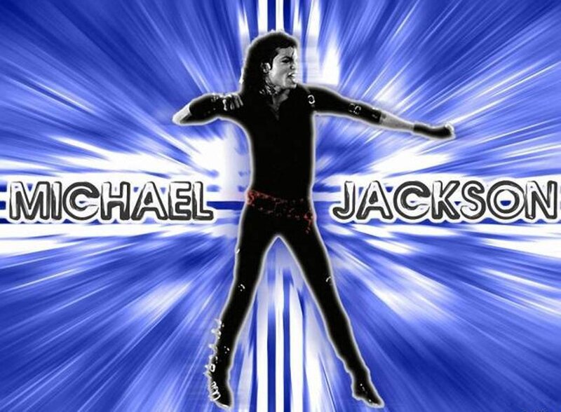 Michael Jackson Silhouette — Blue