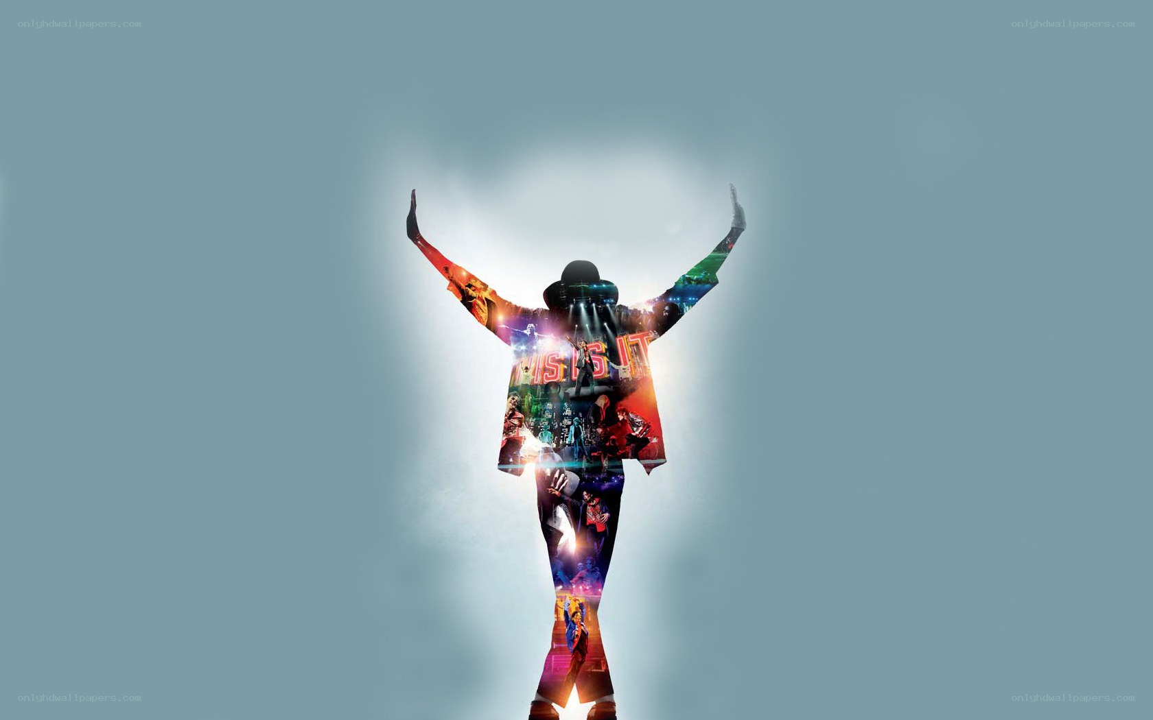 Michael Jackson silhouette collage