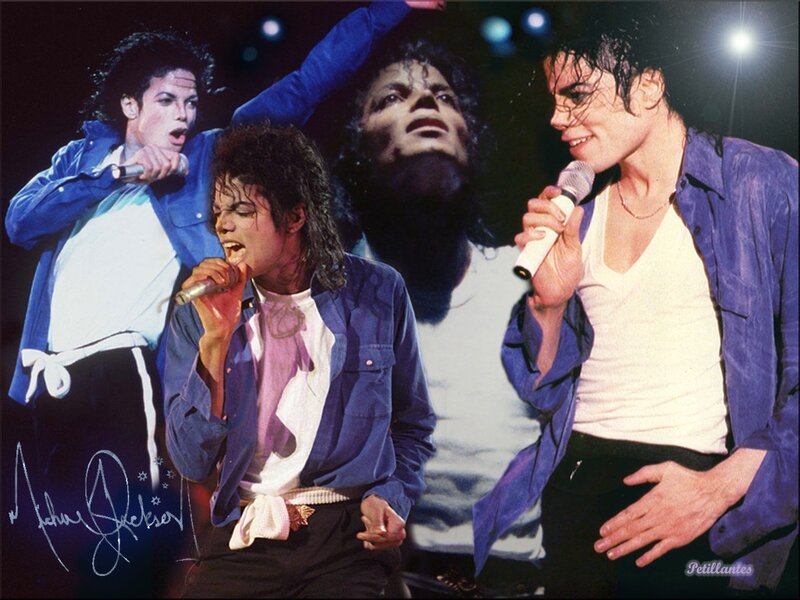 Michael Jackson Singing — Blue, Energetic
