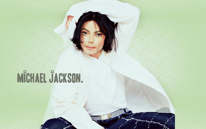 Michael Jackson Sitting — Green