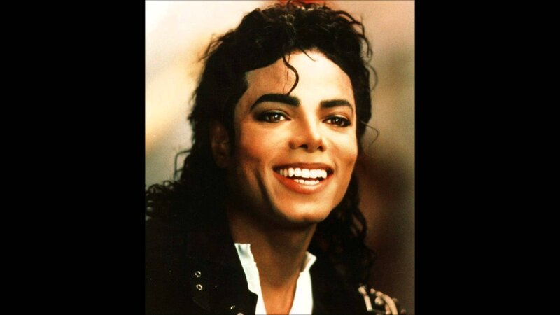 Michael Jackson Smiling — Black, Happy, Photograph