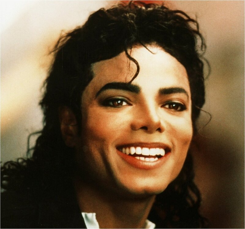 Michael Jackson Smiling — Black, Happy