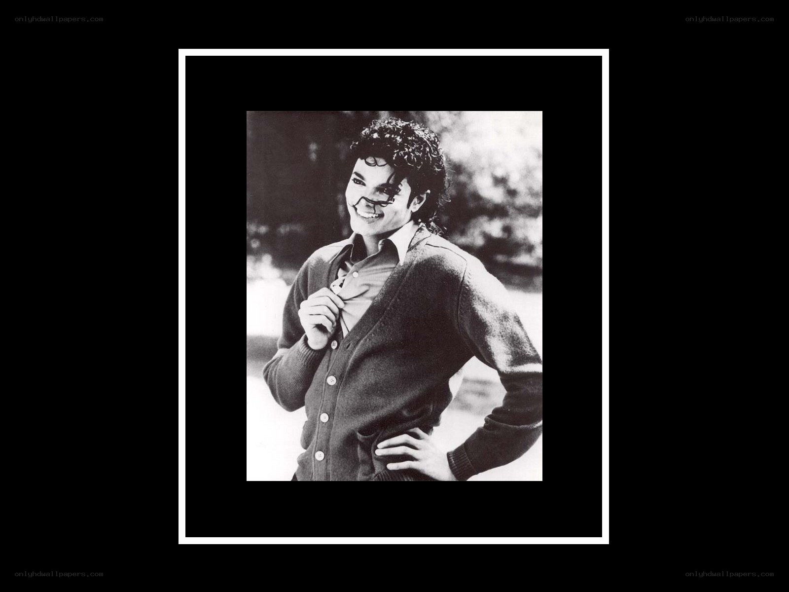 Michael Jackson smiling portrait