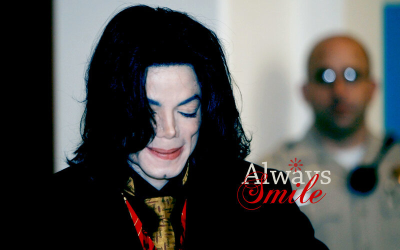 Michael Jackson smiling