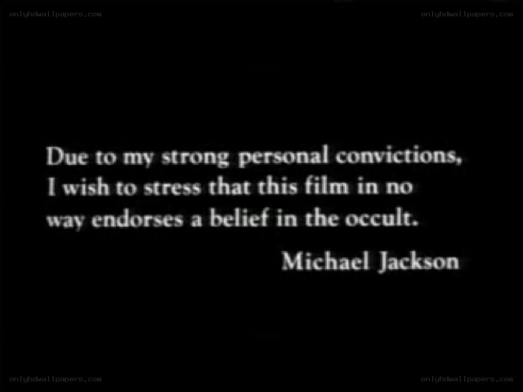 Michael Jackson statement