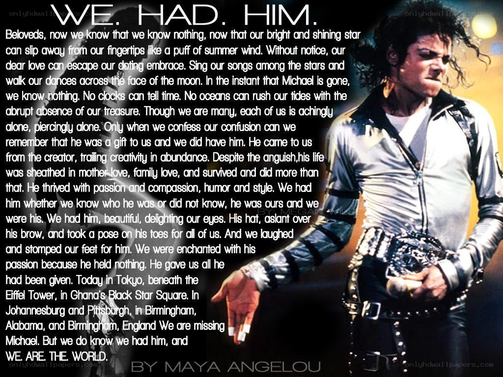 Michael Jackson tribute poem