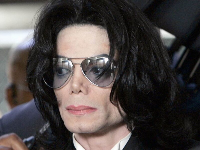 Michael Jackson wearing sunglasses