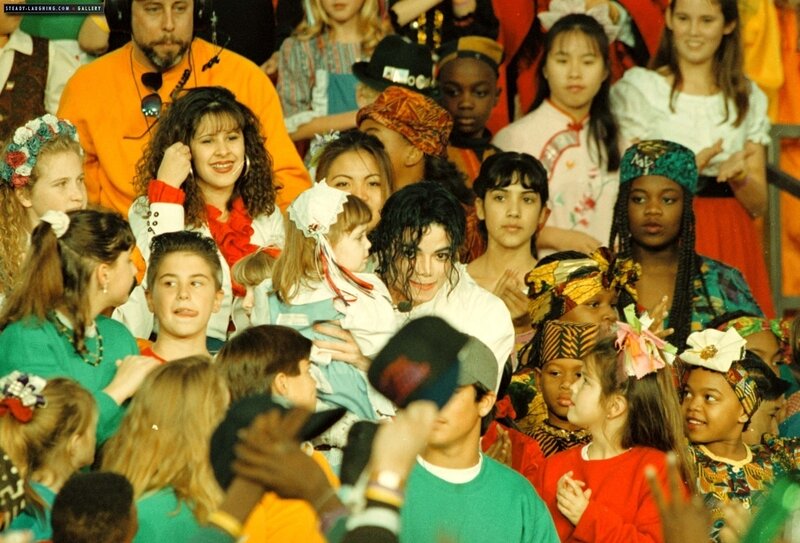 Michael Jackson with Children