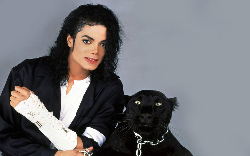 Michael Jackson with Panther