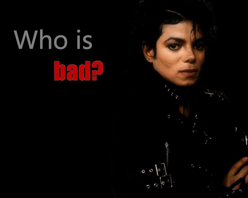 Michael Jackson with text