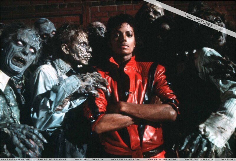 Michael Jackson with Zombies — Red, Dramatic