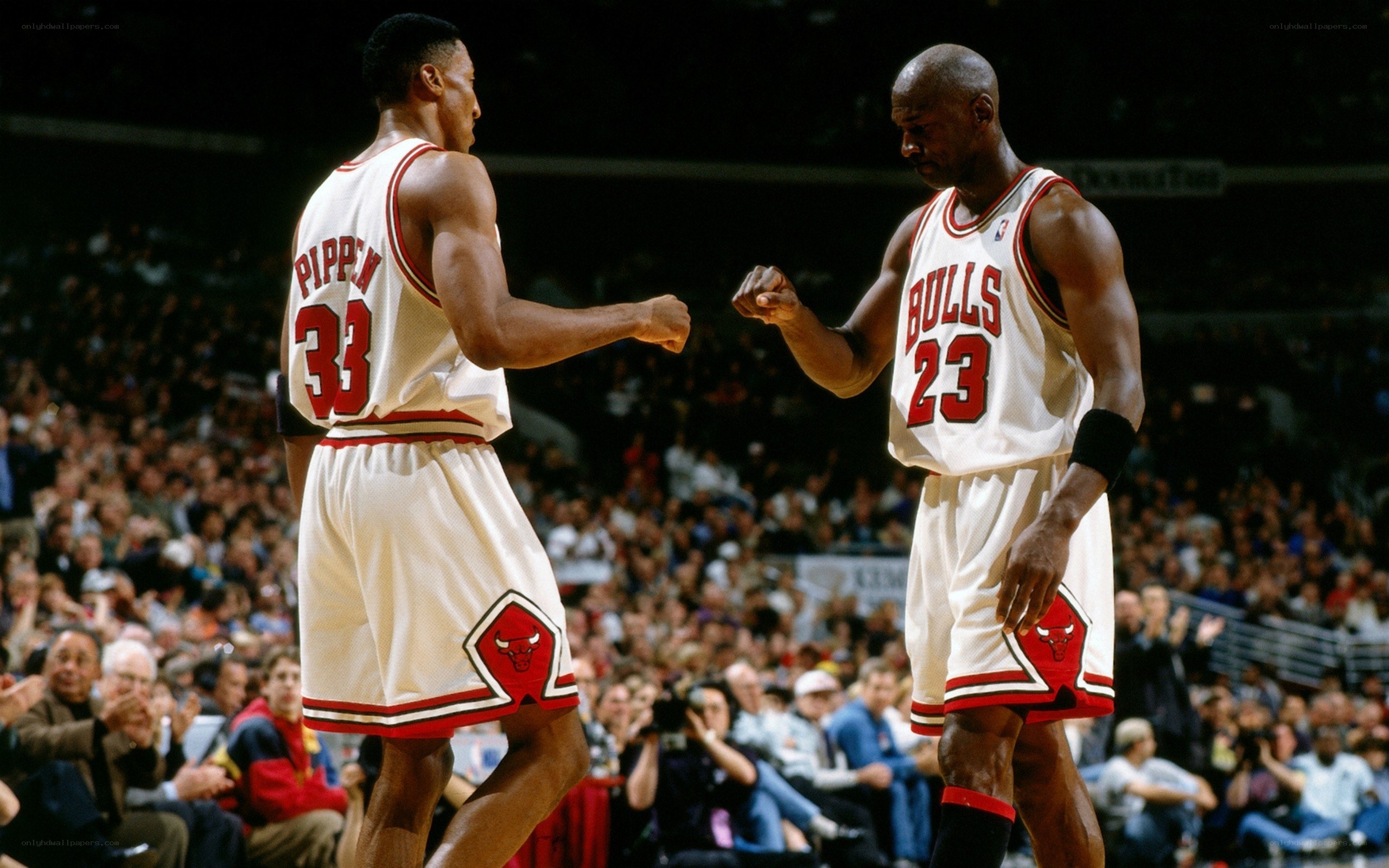 Michael Jordan and Scottie Pippen