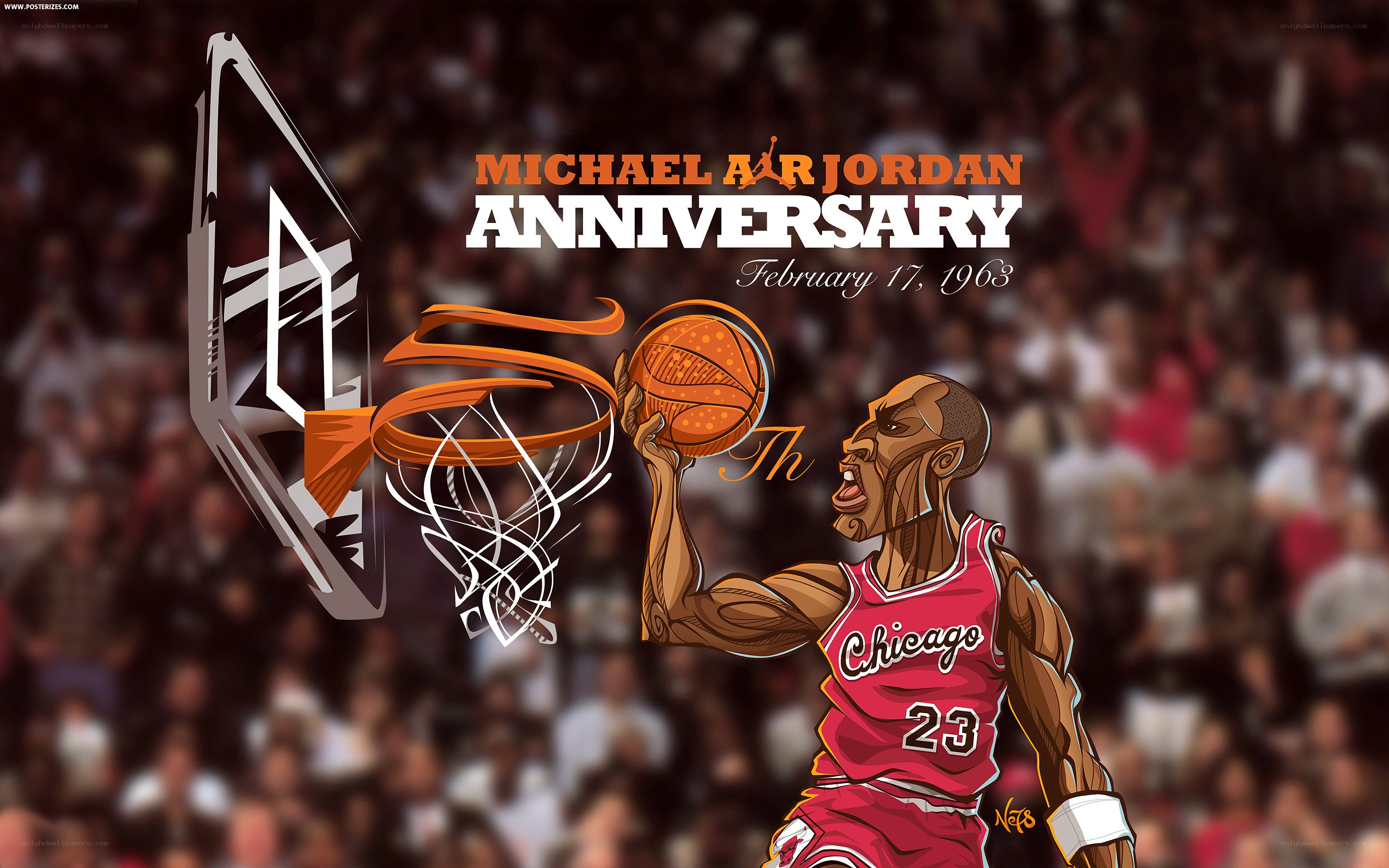 Michael Jordan anniversary art