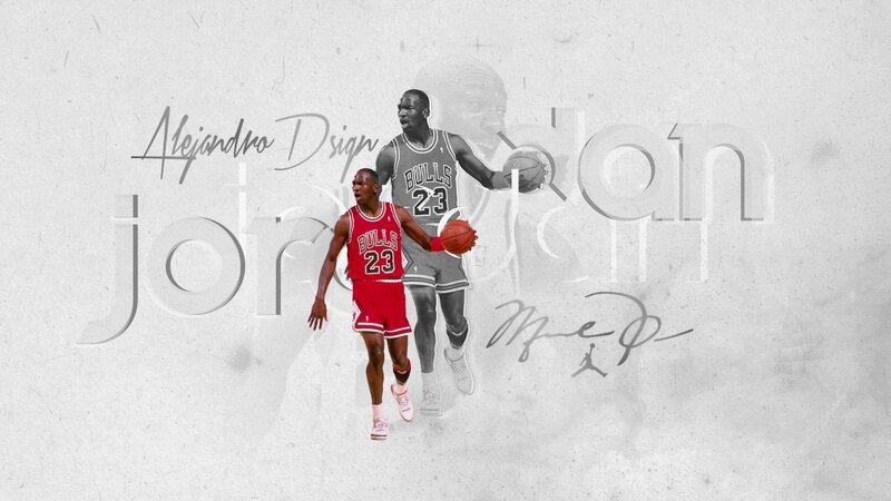 Michael Jordan Basketball Player — White