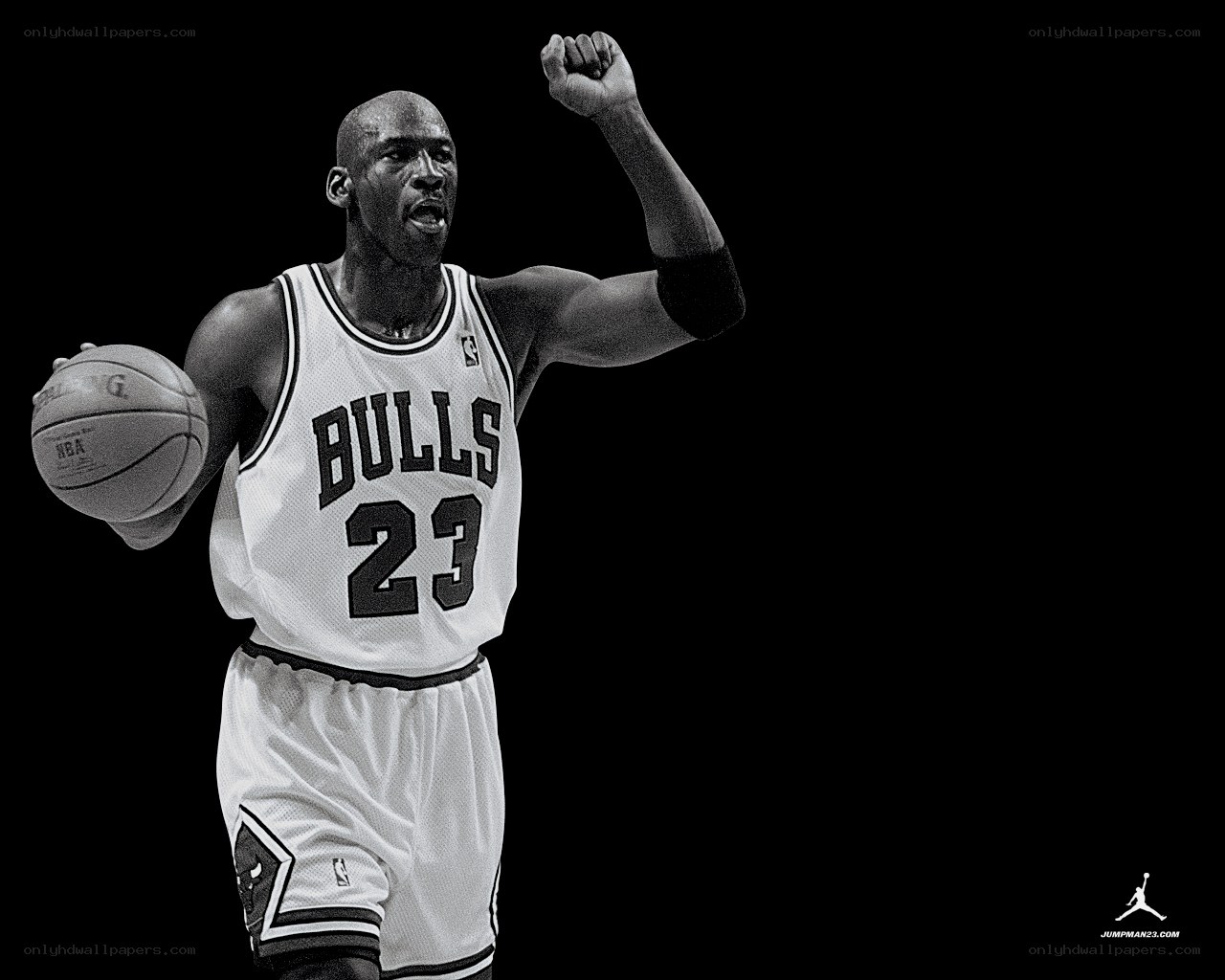 Michael Jordan celebrating