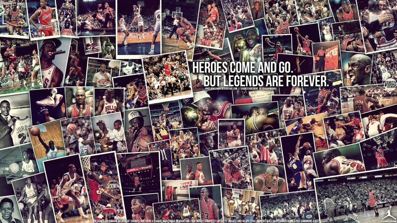 Michael Jordan collage wallpaper