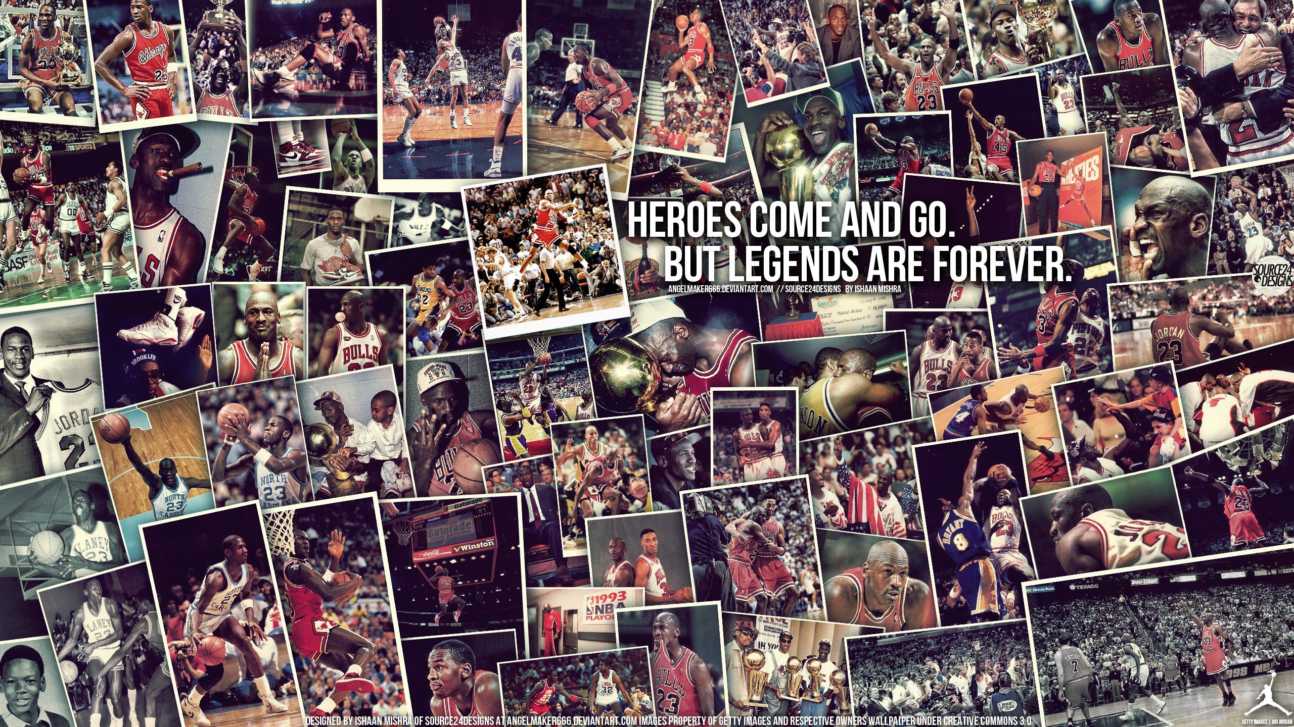 Michael Jordan collage wallpaper