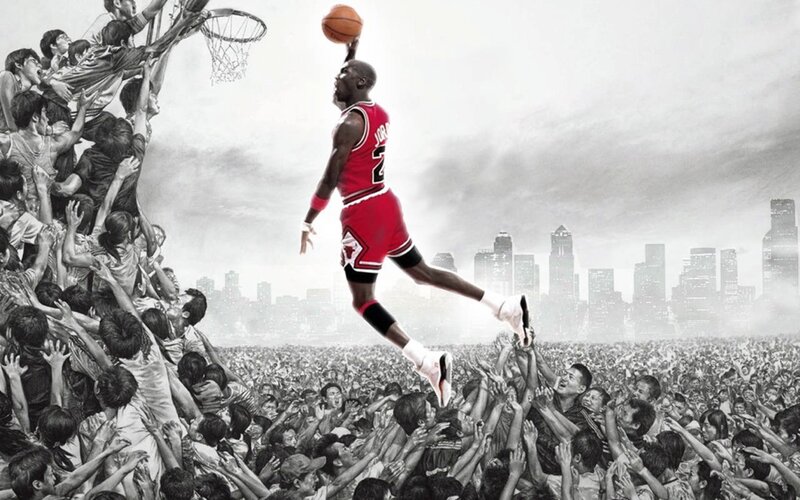 Michael Jordan dunking