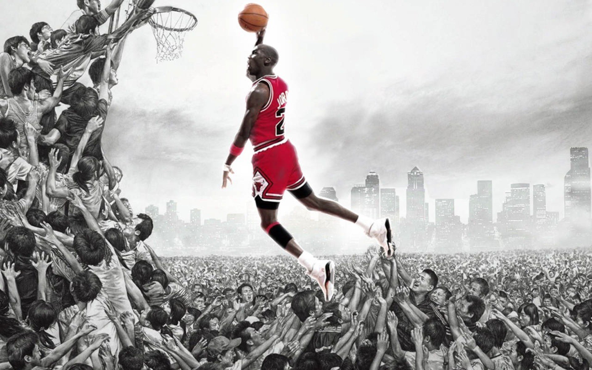 Michael Jordan dunking