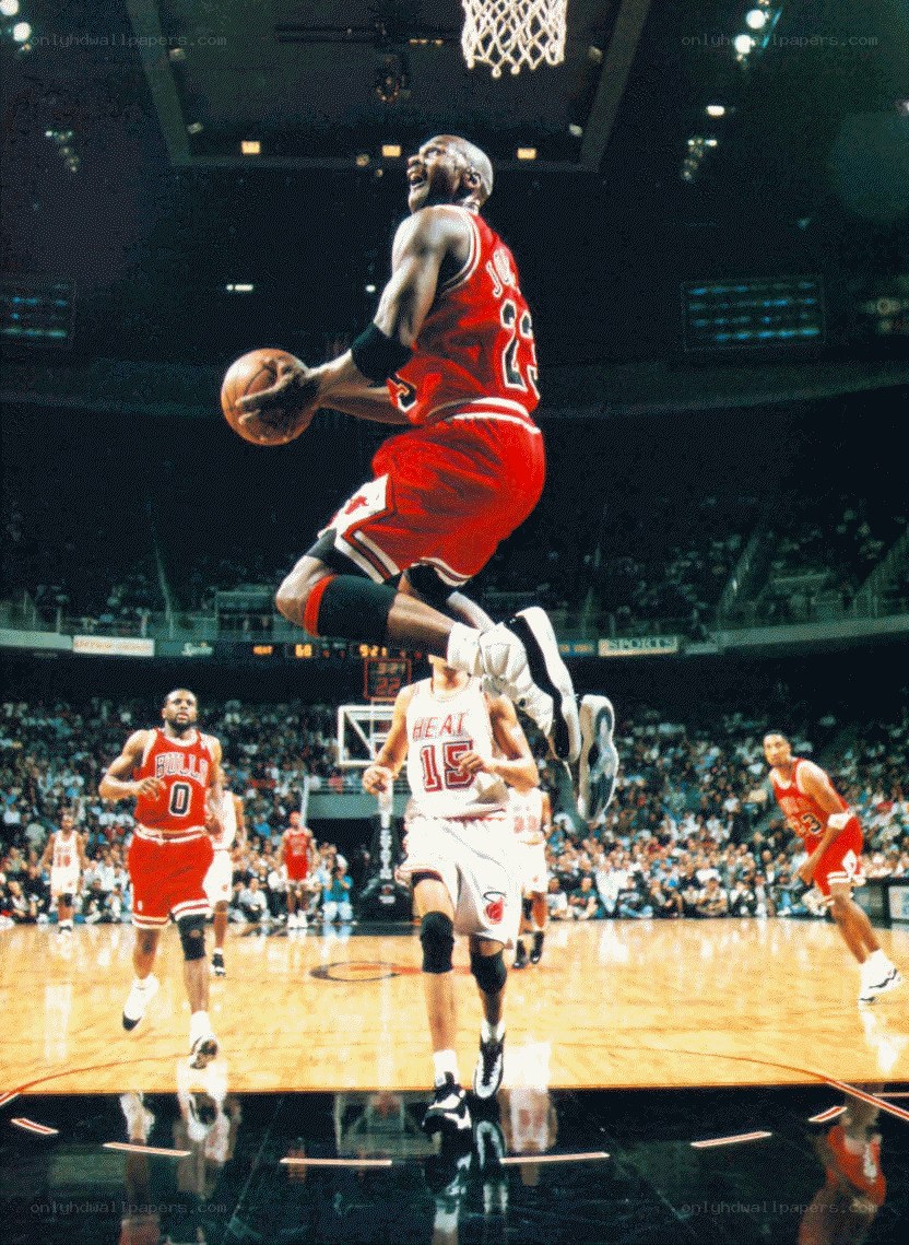 Michael Jordan dunking