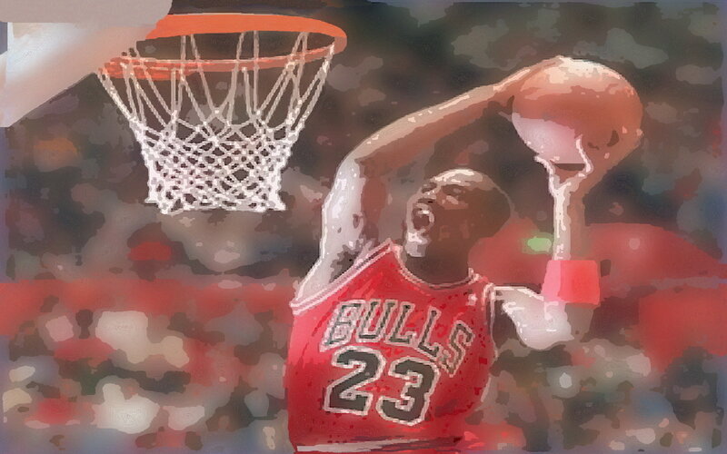 Michael Jordan dunking