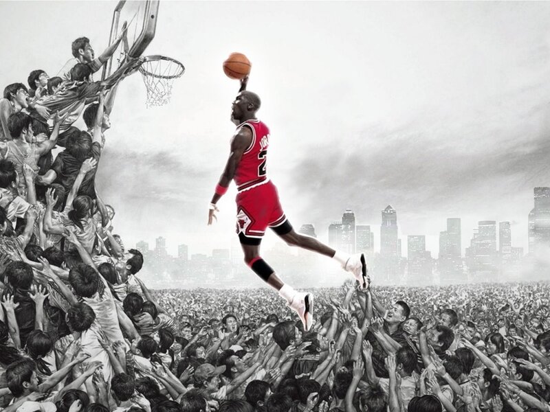 Michael Jordan dunking