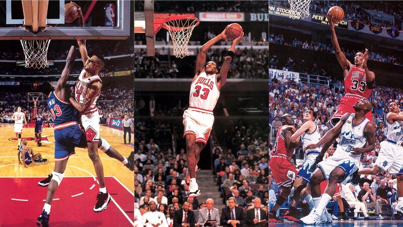 Michael Jordan dunks in three games