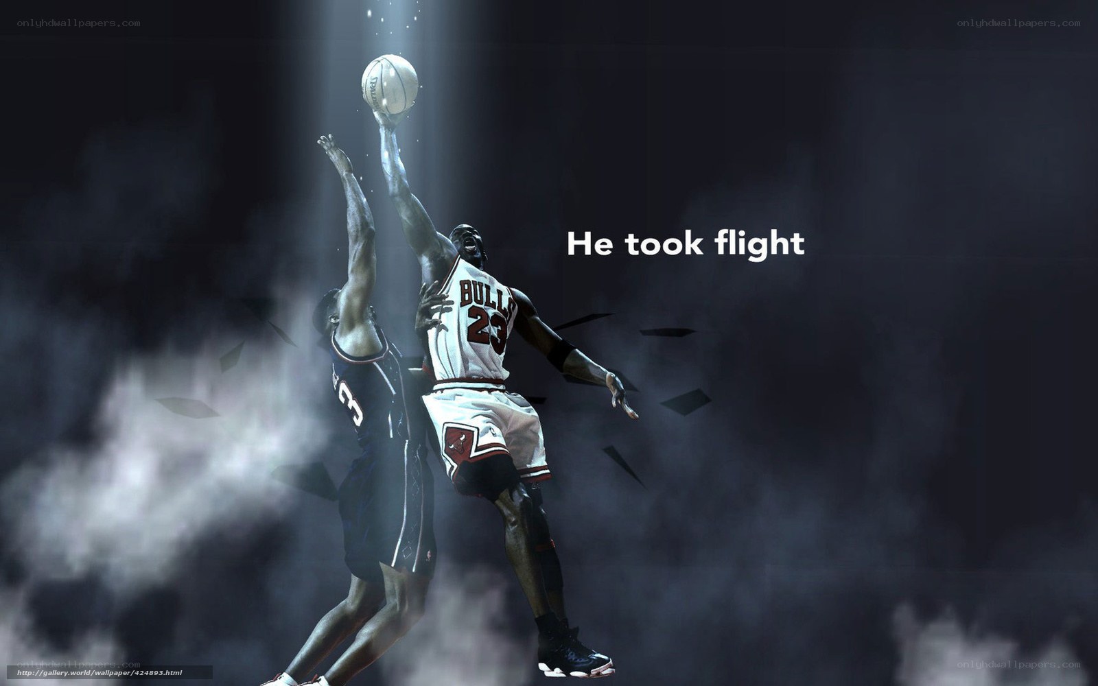 Michael Jordan in flight