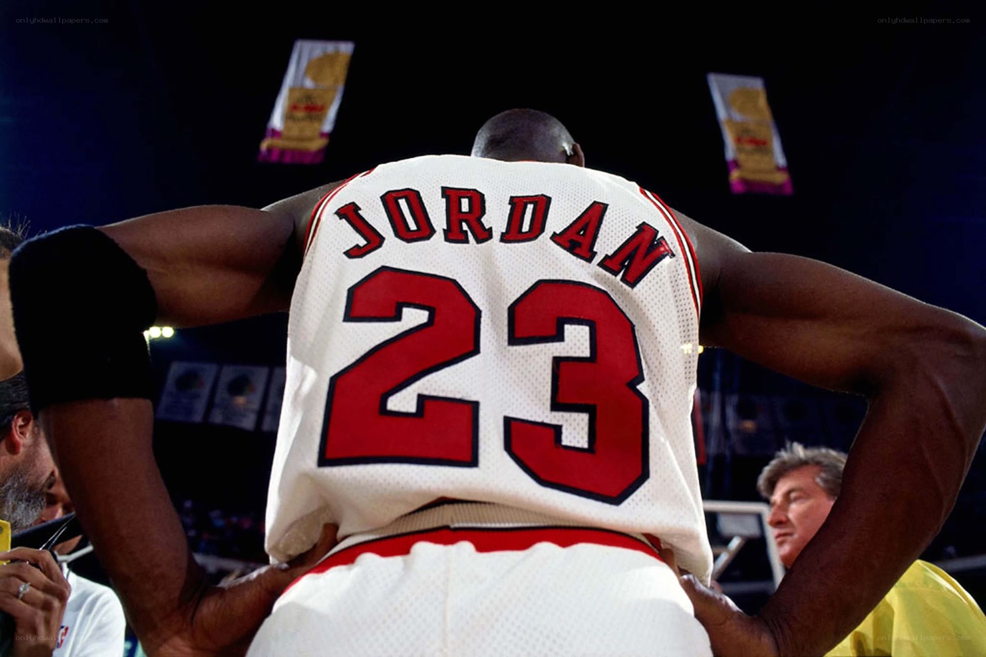 Michael Jordan on court