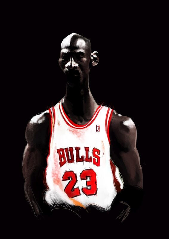 Michael Jordan portrait