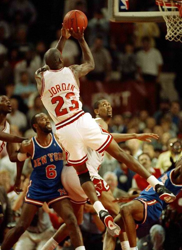 Michael Jordan shooting