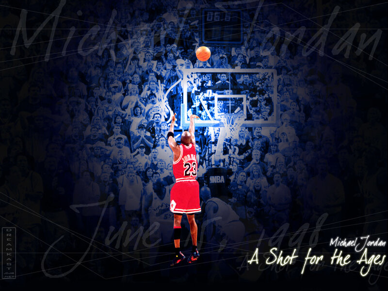 Michael Jordan shot