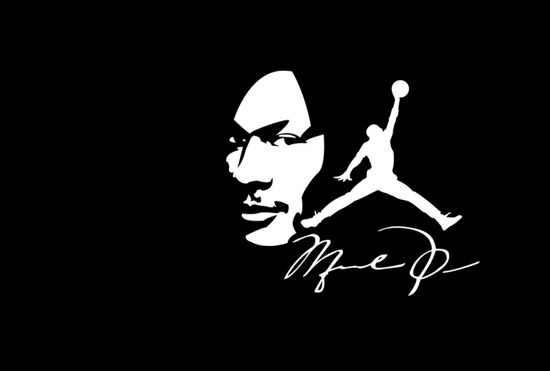 Michael Jordan Silhouette — Black